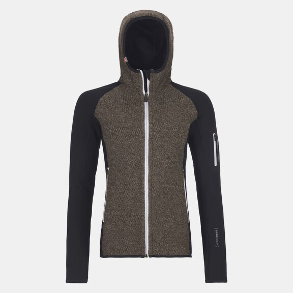 ORTOVOX FLEECE PLUS CLASSIC KNIT HOODY W Hoodies ORTOVOX